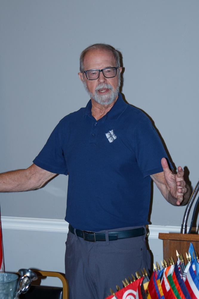 Lion Tom leading the meeting today.