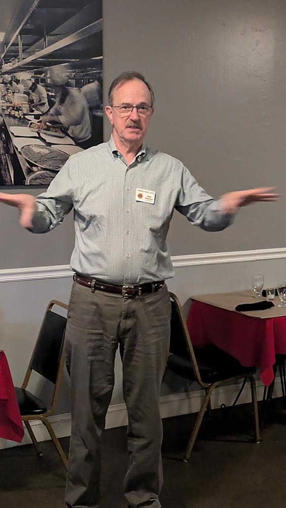 Lion Pete give a couple happy bucks 